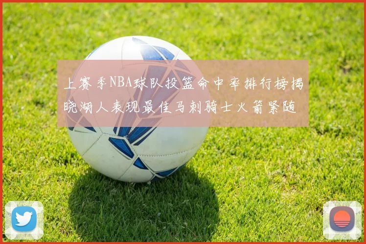 上赛季NBA球队投篮命中率排行榜揭晓湖人表现最佳马刺骑士火箭紧随其后
